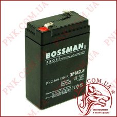 Акумулятор свинцево-кислотний Bossman Profi 6V 2.8AH (3FM2.8)