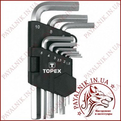 Шестигранні ключі 35D955 Topex