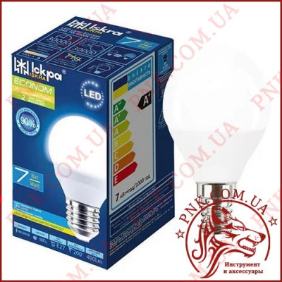 Лампочка ISKRA 7W LED 4000K E27 ECO світлодіодна куля (G45)