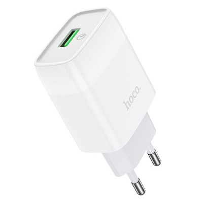 Мережеве зарядне HOCO C72Q Glorious 1USB 18W QC3.0 White