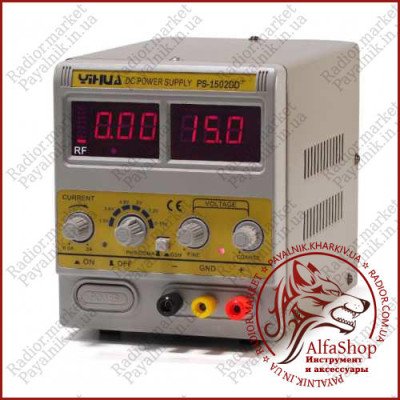Лабораторний блок живлення YIHUA 1502DD, 15B, 2A (12-1403)