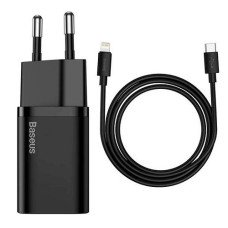 Зарядний Baseus Speed Si Quick Charger 1C 20W EU Set Black (TZCCSUP-B01) Black