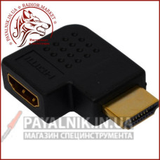 Перехідник HDMI – HDMI кутовий горизонтальний правий (мама – тато) (штекер – гніздо)
