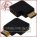 Перехідник HDMI – HDMI кутовий горизонтальний правий (мама – тато) (штекер – гніздо)