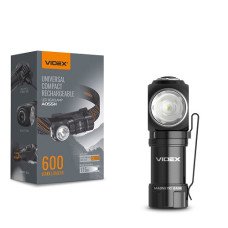 Ліхтарик налобний Videx VLF-A055H 600Lm 5700K