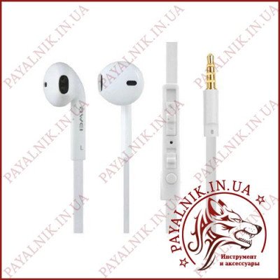 Навушники Awei ES-15Hi White