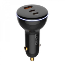 Автомобільне зарядне LDNIO Turbo Quick Charge C102 160W 1 USB, 2 Type C PD