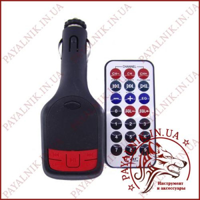 ФМ Модулятор FM-02 12V, T-Flash, mp3, пульт, aux