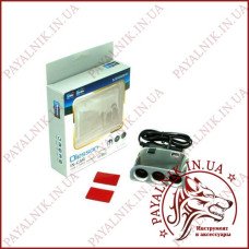 Автомобільний розгалужувач прикурювача Olesson IN-CAR №1505А 12-24V 120W + 2 USB з тумблером