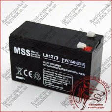 Акумулятор свинцево-кислотний MSS 12V 7AH/20HR (LA1270)