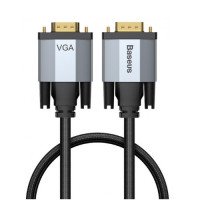 Кабель Baseus VGA To VGA Enjoyment Series bidirectional Adapter Cable 1 метр Dark gray