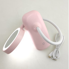 Настільна LED лампа на прищіпці, 24 LED, 4W, 6500K, рожева (BL-7300-pink)