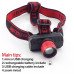 Ліхтар налобний від акумулятора Li-on 18650 BL-8102 зарядний від Micro USB