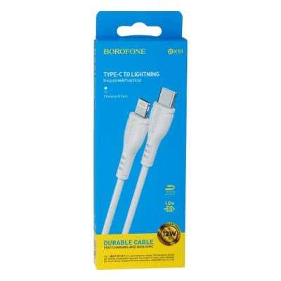 Кабель BOROFONE BX51 Charging - Sync Lightning - Type C 12W 2A 1m