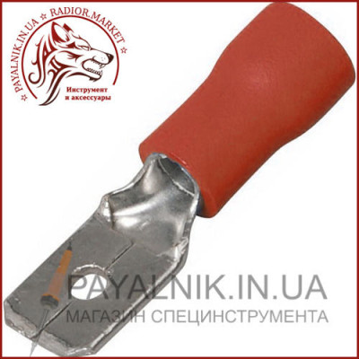 Конектор Takel плоский з ізоляцією "тато" MDD 1-250 (0,5-1,5/6,3-0,8) (1шт)