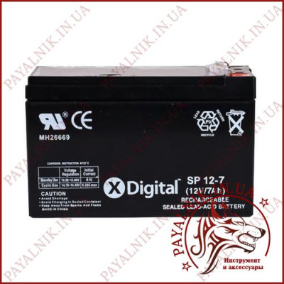 Акумулятор свинцево-кислотний Digital 12v 7a