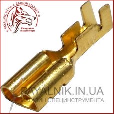 Конектор Takel плоский без ізоляції "мама" DJ623 4.8B (1-1,5/4,8-0,5) (1шт)