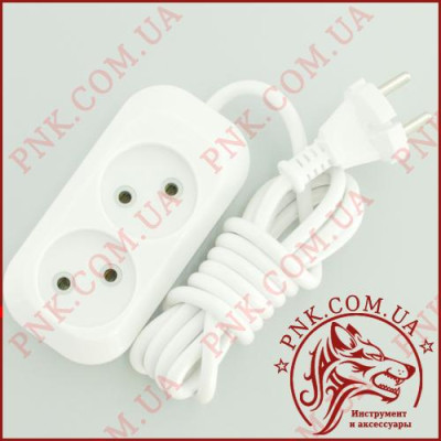 Подовжувач мережі SVITTEX SV-009-2 2м, 2 розетки, 2.2кВт