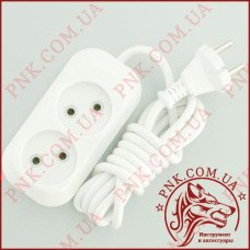 Подовжувач мережі SVITTEX SV-009-2 2м, 2 розетки, 2.2кВт