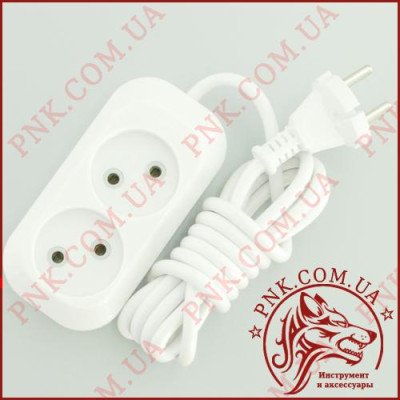 Подовжувач мережі SVITTEX SV-009-2 2м, 2 розетки, 2.2кВт