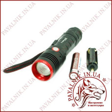 Ліхтарик ручний X-Balog від акумулятора Li-on 18650 A02-P50 заряджання від Micro USB