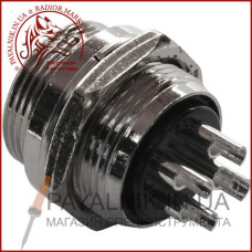 Роз'єм MIC 334, (штекер), монтажний, 4pin, діаметр - 16мм (1-0411)