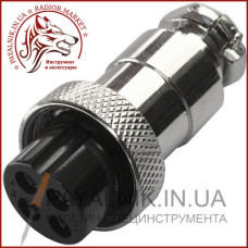 Роз'єм MIC 324, (гніздо), монтажний, 4pin, діаметр - 16мм (1-0409)
