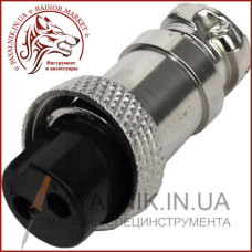 Роз'єм MIC 322, (гніздо), монтажний, 2pin, діаметр - 16мм (1-0401)