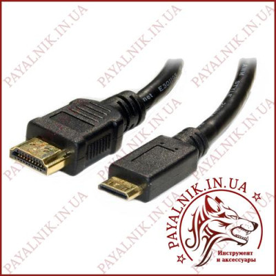 Кабель HDMI - mini HDMI 1.5м v1.4 (тонкий) Стандарт
