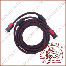 Кабель HDMI 3м v1.4 нейлонова обплетення, ферити