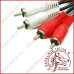 Кабель аудіо 2 RCA - 2 RCA audio 3.0m Польща, мідь (KPO2610-3)