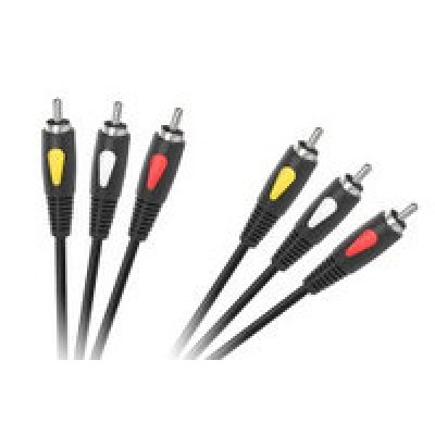 Кабель 3 RCA - 3 RCA 3м Cabletech Eco-Line Польща (KPO4002-3.0)