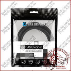 Кабель оптичний звуковий 2.0м Cabletech Basic Edition Optical Cable в екрані Польща (KPO3845-2)