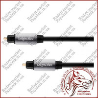 Кабель оптичний звуковий 2.0м Kruger&Matz optical cable в екрані Польща (KM0321) Кабель оптичний звуковий 2.0м Kruger&Matz optical cable в екрані Польща (KM0321)