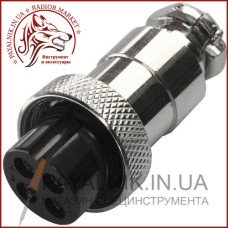 Роз'єм MIC 324, (гніздо), монтажний, 4pin, діаметр - 16мм (1-0409)