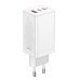 Зарядний Baseus GaN3 Pro Fast Charger 2C+U 65W EU White (CCGAN65E3)