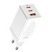 Зарядний Baseus GaN3 Pro Fast Charger 2C+U 65W EU White (CCGAN65E3)