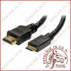 Кабель HDMI - mini HDMI 1.5м v1.4 (тонкий) Стандарт