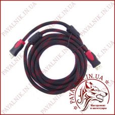 Кабель HDMI 3м v1.4 нейлонова обплетення, ферити