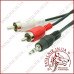 Кабель аудіо mini jack 3.5mm stereo - 2 RCA audio 5.0m Польща (KPO2747-5)
