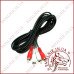 Кабель аудіо 2 RCA - 2 RCA audio 3.0m Польща, мідь (KPO2610-3)