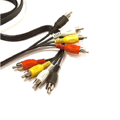 Кабель 4 RCA - 4 RCA 1.8м мідь Польща (KPO2666-1.8)