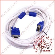 Кабель VGA - VGA 10 метрів (HDB15pin) DC