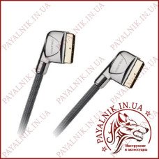 Кабель Scart - Scart повний 21pin 1.5м Cabletech Eco-Line Польща (скарт-скарт) (KPO4015-1.5)