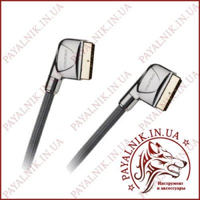 Кабель Scart - Scart повний 21pin 1.5м Cabletech Eco-Line Польща (скарт-скарт) (KPO4015-1.5)