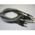 Кабель AUX mini jack 3.5мм 1.0м тканина в силіконі (без пакування)