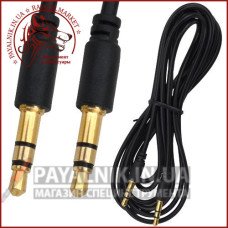 Кабель AUX mini jack 3.5мм 3.0м черный (стандарт)
