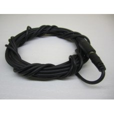Кабель удлинитель mini jack 3.5мм 3.0м черный (тонкий силикон)