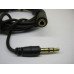 Кабель удлинитель mini jack 3.5мм 3.0м черный (тонкий силикон)