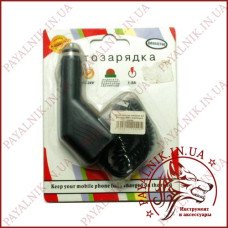 Автомобільне зарядне для Samsung D880 з індикацією заряду